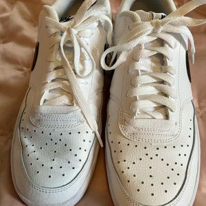 Nike black and white mids